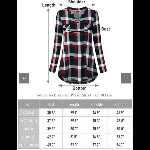 Balkea Plaid Top - Picture 8 of 8